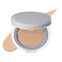 Rom&nd Nu Zero Cushion (04 Beige 23) Long Lasting, High Coverage, Semi Matte Finish, Flawless Complexion Without Cakey Face, Makeup Base and Fixer, Thinly Layered, Korean Cushion Foundation
