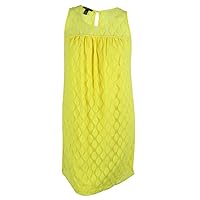 INC International Concepts Womens $99 Yellow Polka Dot Casual Shift Dress Plus SZ 0X New with Tags