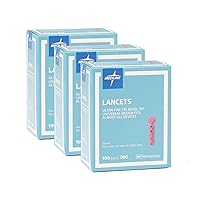 Medline General Purpose Lancet, Can be Used with Most Universal Lancing Devices, 30G, Box of 100 (Pack of 3)
