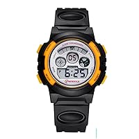 [Child] Digital Watches,Waterproof Multifunction Luminous Running [Movement] Students Watch Pin Buckle Strap-K