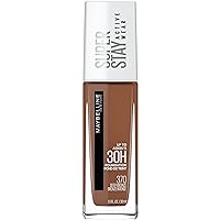 Maybelline Super Stay Full Coverage Liquid Foundation Active Wear Makeup, Up to 30Hr Wear, Transfer, Sweat & Water Resistant, Matte Finish, Deep Bronze, 1 Count