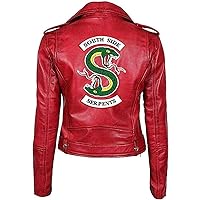 Riverdale Toni Topez Southside Serpents Genuine Leather Cheryl Blossom Jacket