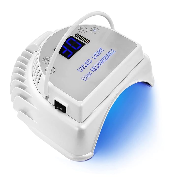 Mua MINI LOP 64W Rechargeable Pro LED Gel Nail UV Light Wireless UV LED  Nail Lamp Cordless Led Light for Nails(White) trên Amazon Mỹ chính hãng  2023 | Fado