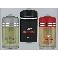Carrera Collection By Carrera For Men Gift Set (Eau De Toilette Spray 3.4-Ounce of Carrera Classic + Carrera Red + Carrera Black)