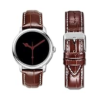 Moran Genuine Leather Watch Band 18mm 19mm 20mm 21mm 22mm 23mm 24mm Calf Grain Watch Strap for Men and Women