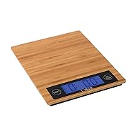 Taylor 382821 Digital Kitchen Scale, 11 Lb, Bamboo