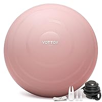 Anti-Burst Exercise Ball for Working Out, Yoga Ball for Pregnancy,Extra Thick Workout Ball for Physical Therapy,Stability Ball for Ball Chair Fitness with Pump