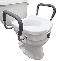 DMI Raised Toilet Seat Toilet, Toilet Seat Riser, FSA HSA Eligible Seat Cushion and Toilet Seat Cover to Add Extra Padding to The Toilet Seat While