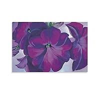generic Petunias 1925 by Georgia O'Keeffe Minimalist Abstract Art Posters Flower Poster Poster Decorative Painting Canvas Wall Art Living Room Posters Bedroom Painting 12x18inch(30x45cm)