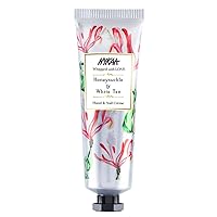 Nykaa Naturals Hand and Nail Cream - Non-Greasy, Hydrating - Sweet, Irresistible Scent - Creamy and Smooth Formula - Honeysuckle and White Tea - 1 oz