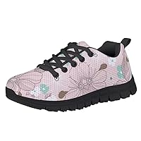 Children's Sneakers Boys and Girls Running Tennis Shoes Flowers 3D Printed Shoes Light and Comfortable Walking Shoes Outdoor Sports