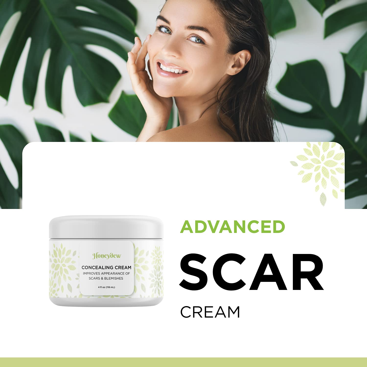 Scar Cream for Face and Body Care - Hydrating Scar Fade Cream and Stubborn Blemish Treatment for Face Care with Nourishing Shea Butter Emollient Cream - Clear Skin Moisturizer for Sensitive Skin Care