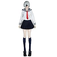 HiPlay 1/6 Scale Female Figure Doll Clothes: School Uniform Swimsuit Set for 12-inch Collectible Action Figure SA011 (A)