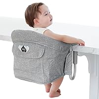 Portable Clip-On Table High Chair for Babies and Toddlers - Travel-Friendly Clamp-On Baby Feeding Seat, with Easy-to-Clean seat Cover, Compatible with Most Tables, Restaurants, Home, and Travel