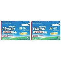 Claritin RediTabs 24 Hour Allergy Medicine, Non-Drowsy Prescription Strength Allergy Relief, Loratadine Antihistamine Tablets, 30 Count (Pack of 2)