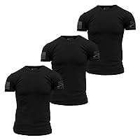 Grunt Style Basic T-Shirt 3-Pack (XX-Large, Black)