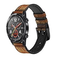 CA0487 Holy Bible 1611 King James Version Leather Smart Watch Band Strap for Wristwatch Smartwatch Smart Watch Size (24mm)