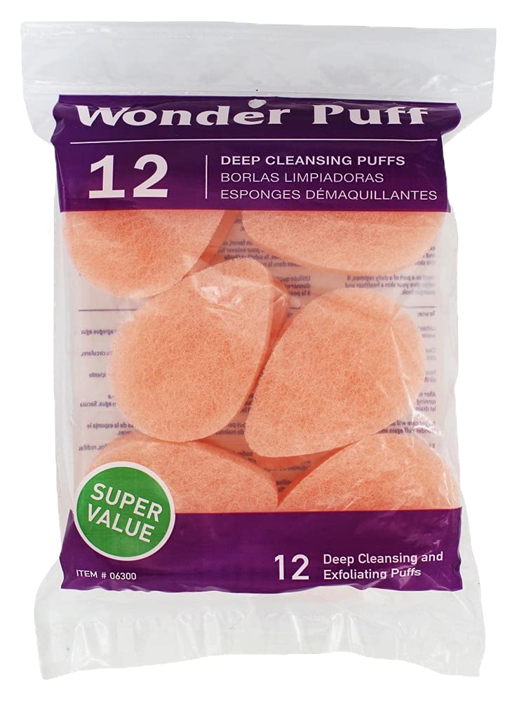 Wonder Puff Deep Cleansing Puffs, 12 Count