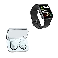 C21 Alexa Smart Watch & Pamu Fit Half-in-Ear Wireless Earbud