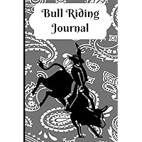 Bull Riding Journal: Gray bandana cover