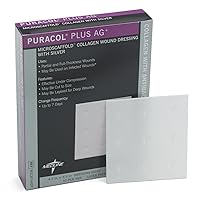 MSC8744EPZ Puracol Plus AG+ Collagen Dressings with Silver, 4