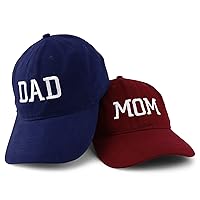 Capital Mom and Dad Soft Cotton Couple 2 pc Cap Set