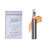 Skin Perfecting Duo (2pc set) - Julep Patch Me Up Waterproof Pimple Patches 72 pcs & Cushion Complexion Concealer & Corrector Stick Infused with Turmeric & Hyaluronic Acid - Honey 300