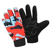 Accmor Kids Cycling Gloves, Kids Fishing Gloves, 4-10 Years Boys Girls Kids Sport Gloves, Breathable Non-Slip Full Finger Gloves for Child Cycling Climbing Riding Biking Outdoor