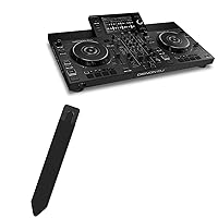 BoxWave Stylus Pouch Compatible with Denon DJ SC Live 2 - Stylus PortaPouch, Stylus Holder Carrier Portable Self-Adhesive - Jet Black