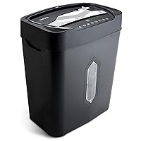 Aurora Anti-Jam 12-Sheet Crosscut Paper and Credit Card Shredder with 5.2-Gallon Wastebasket