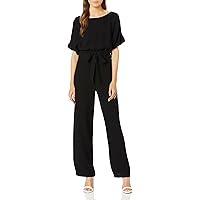 French Connection womens Patras Crepe Off the Shoulder Tie Jumpsuit With Pockets
