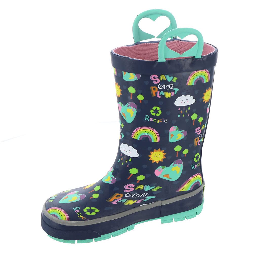 Western Chief Girl's Save Our Planet Tread Loop Boot (Toddler/Little Kid/Big Kid)