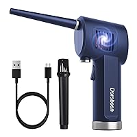 Keyboard Cleaner 35000 RPM Electric Canned Air Kit Reusable Rechargeable Battery Vacuum & Compressed Air & Blower 3-in-1 Cordless Air Can for Computer Desk Electronics Dust Cleaning Air Duster 
