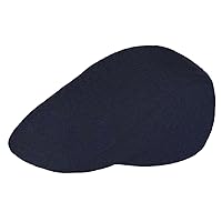 TOSKATOK® Men's plain wool blend flat cap