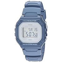 Casio Illuminator Alarm Chronograph Digital Sport Watch (Model W218HC-2AV) (Blue)