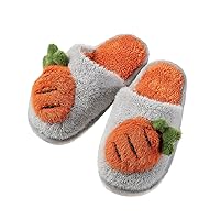 Toddler Boys Girls House Slippers Kids Cute Slippers witjh Memory Foam Plush Warm Winter House Shoes Non Slip for Indoor and Outdoor