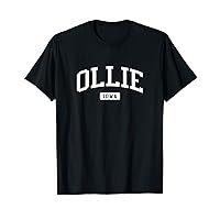 Ollie Iowa IA Vintage Athletic Sports Design T-Shirt