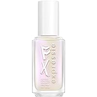 essie exprEssie quick dry nail polish, vegan formula, pearl finish top coat, Iced Out Fx Filter, 0.33 fl oz