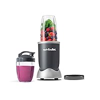 Personal Blender for Shakes, Smoothies, Food Prep, and Frozen Blending, 24 Ounces, 600 Watt, Gray, (NBR-0601)