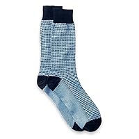 Paul Fredrick Men's Houndstooth Cotton Blend Sock