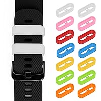 Watch Strap Loop, Silicone Watch Strap Rings, 10pcs Black Replacement Watch Band Loops, Watch Band Keeper Retainer Fastener Rings Parts, Watch Band Holder for Smart Sport Watch