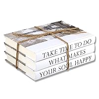 3 Piece Take Quote Decorative Book Set,Fashion Decoration Book,Hardcover Book For Decor | Fashion Designer Books,Fashion Design Book Stack,Display Books For Coffee Tables and Shelves