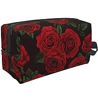 Rose Floral Makeup Bag Gifts for Women Cosmetic Bags Travel Toiletry Organizer Pouch Accessories Dopp Kit Large storage Water Resistant Lightweight