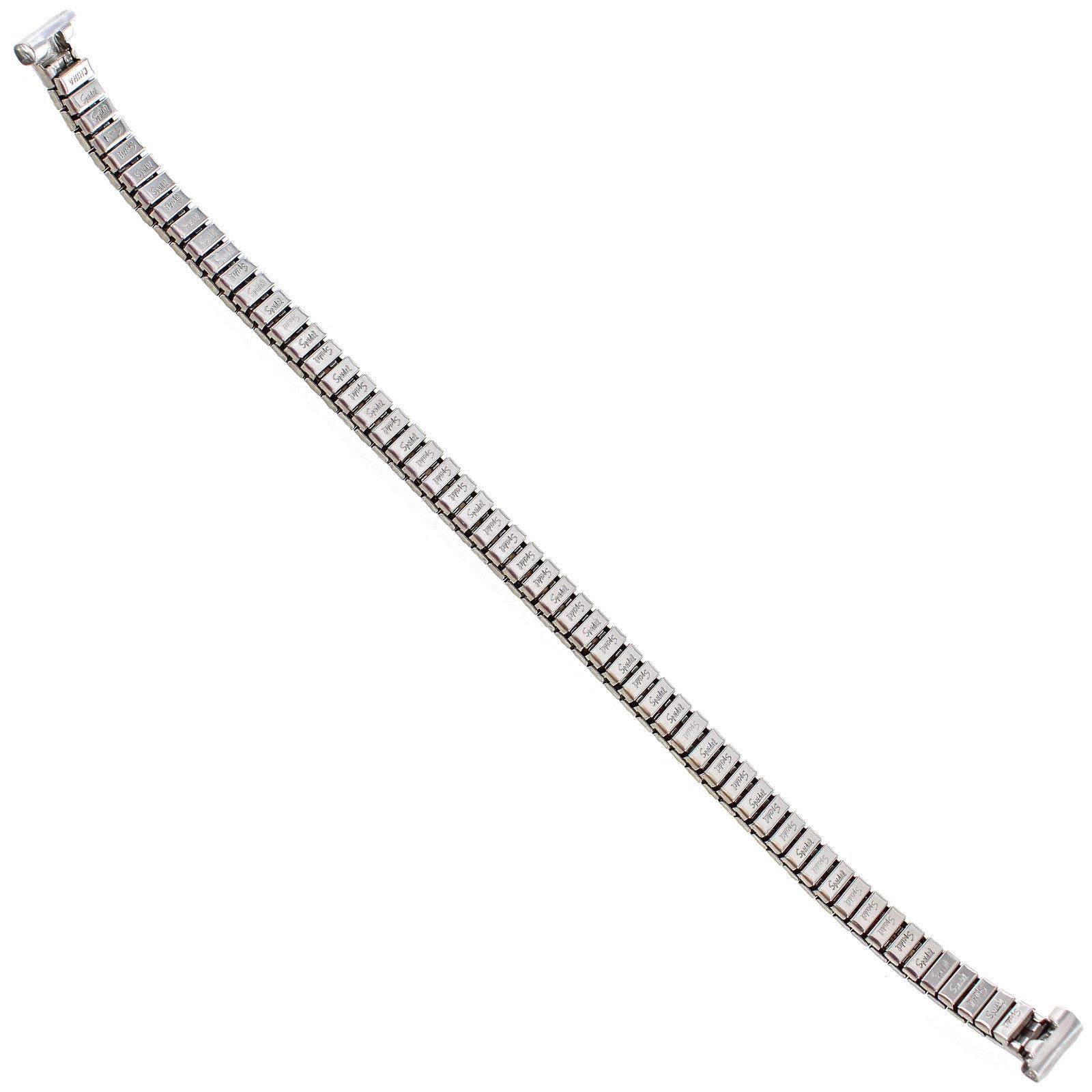 8mm Silver Stainless Steel Fits Speidel Twist-O-Flex Style Ladies Band 738/02Long