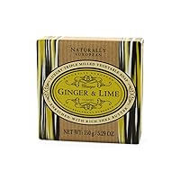 Naturally European - Ginger & Lime - Luxury, Triple-Milled, Shea Butter Enriched Soap, 150 g / 5.29 oz