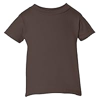 RABBIT SKINS Infants'5.5 oz. Short-Sleeve Jersey T-Shirt, 12MOS, Brown