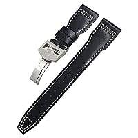 21mm Genuine Leather Watchband For IWC Big Pilot Watch Mark 18 Spitfire TOP GUN Hamilton Cowhide Soft Watch Strap