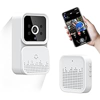 Smart Video Doorbell Camera Doorbell Wireless with Chime Night Vision Cloud Storage for Home Apartment Office Room