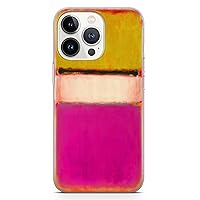 PadPadStore Mark Rothko Phone Case Compatible with iPhone 13 Pro Clear Flexible Silicone Artist Shockproof Cover