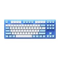 ACR87 Doll of The Princess 87 Keys Hot Swappable RGB Wired 75% Mechanical Gaming Keyboard with Acrylic Translucent Case, Extra ASA PBT Keys Set for Mac/Win(CS Jelly Blue Switch)